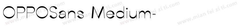 OPPOSans Medium字体转换
